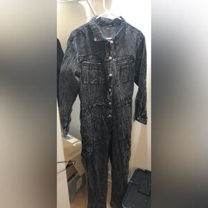 ❗️ CLOSING SALE ❗️FASHION NOVA BLACK WASH JEAN JUMPSUIT